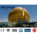 Alunewall SGS certificate Mirror finish fireproof Aluminium Composite Panel acp aluminium bond